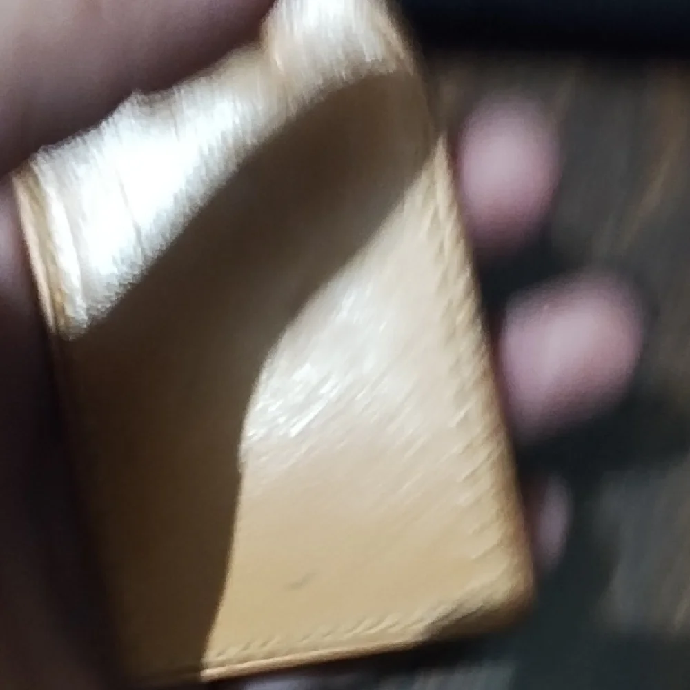Louis Vuitton Tan Leather Money Clip with Multicolor Stone